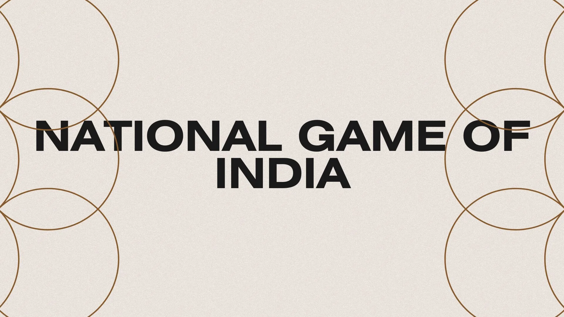 National Game Of India